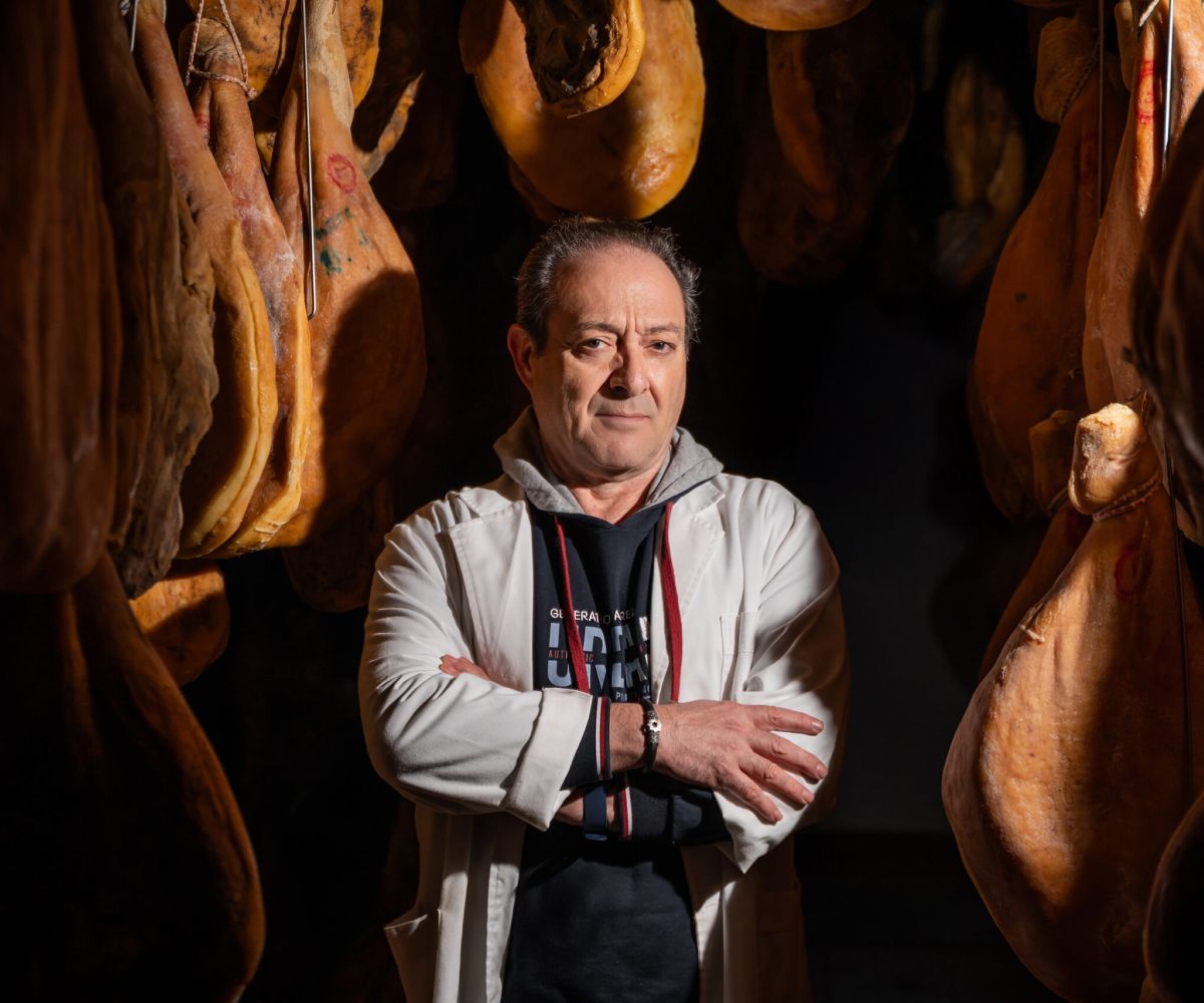 Foto de Goyo en el secadero